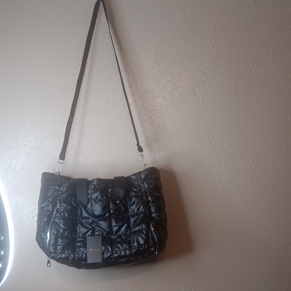 Elegant Black Quilted Shoulder Bag